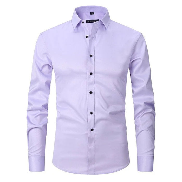 Bügelfreies Stretch Hemd Herren Slim Fit | AB
