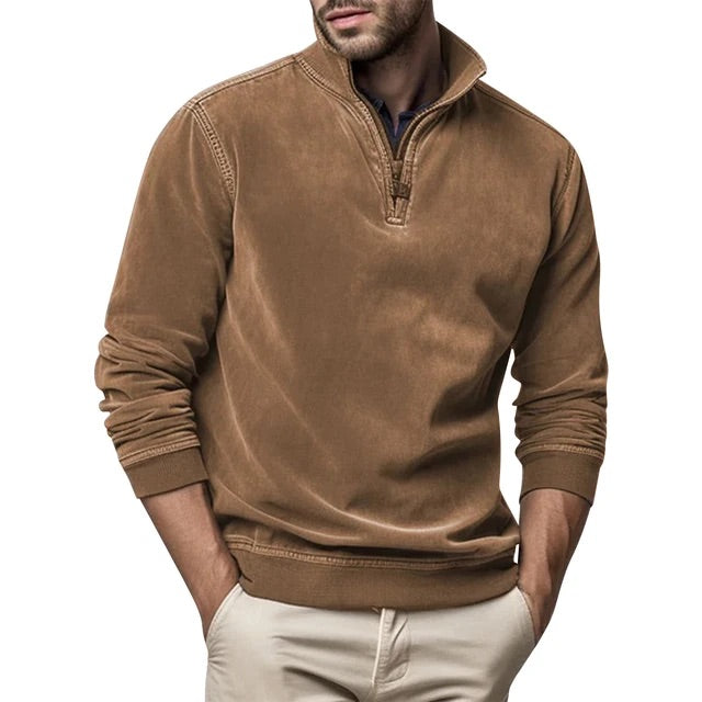 Fleece Pullover Herren