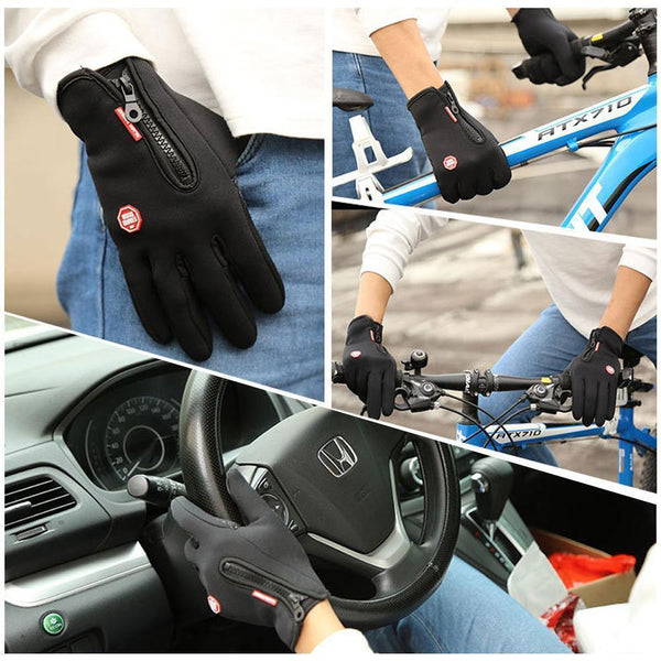 Winddichte Touchscreens Thermohandschuhe, (2er-Pack)