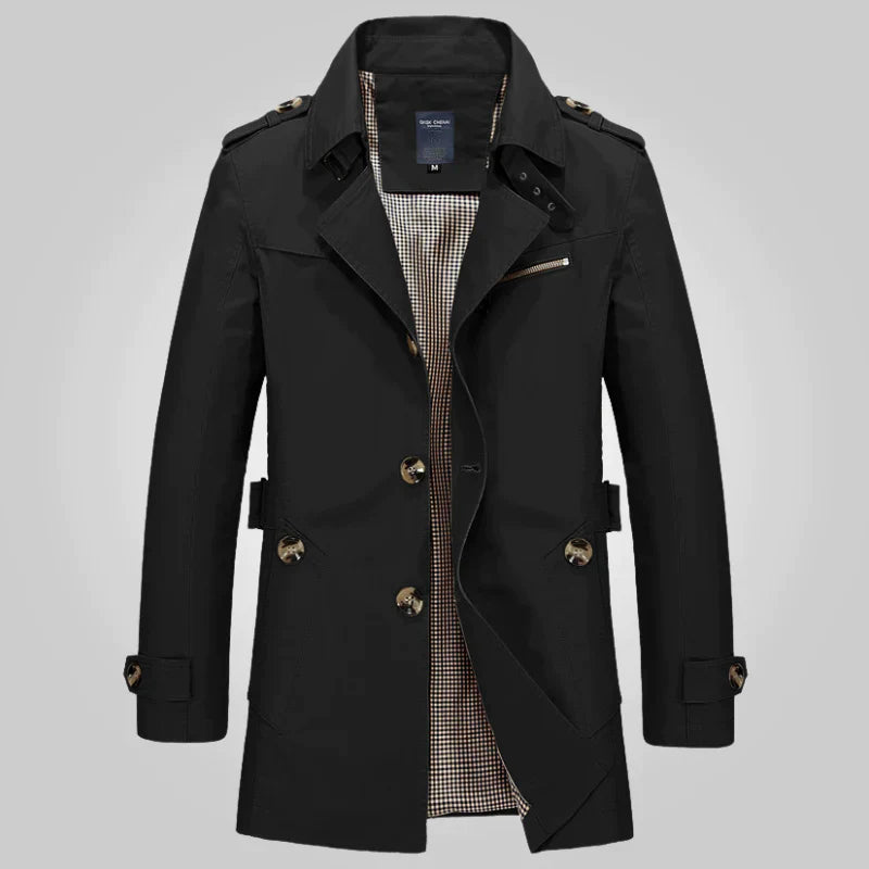 Stilvoll Eleganter Formeller Winter-Trenchcoat für Männer
