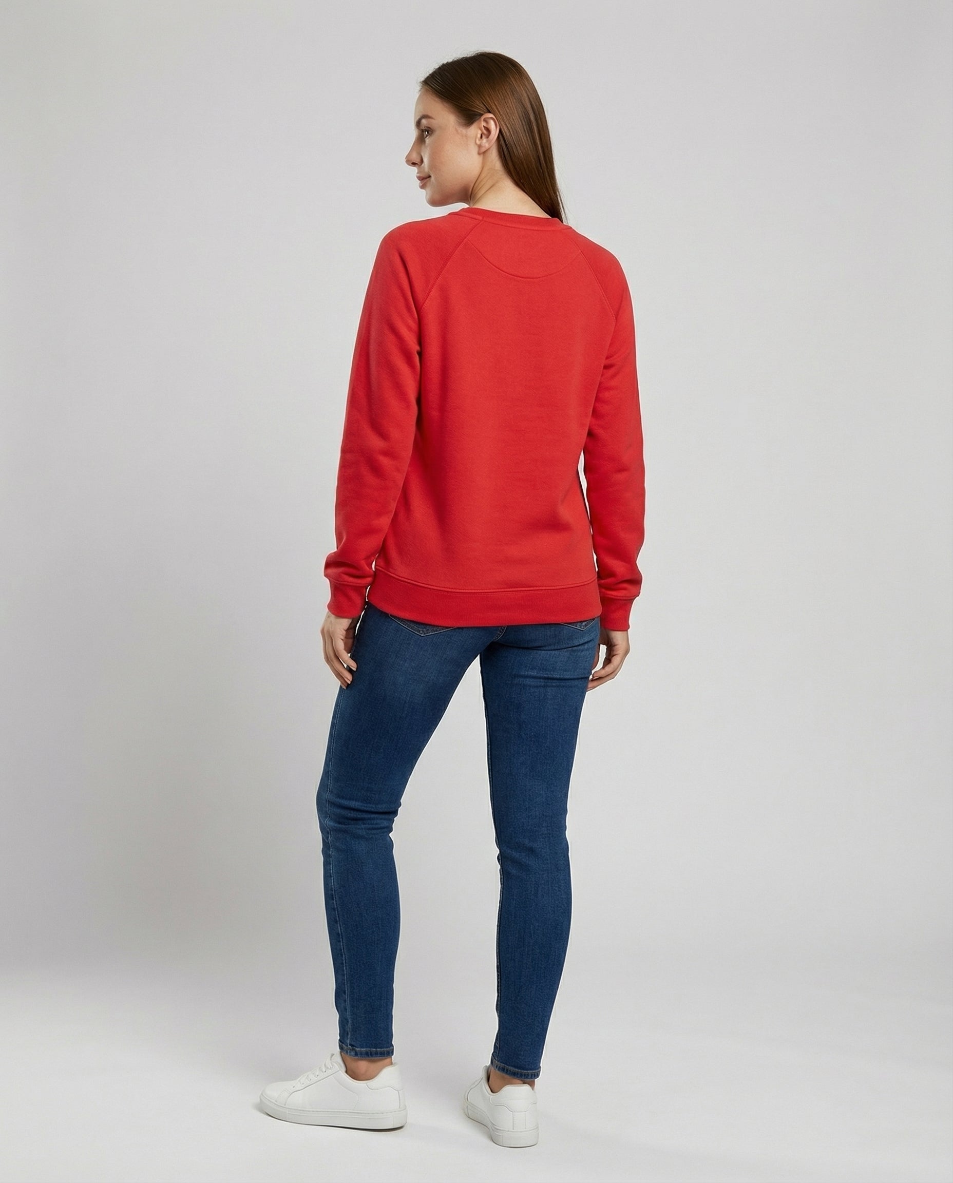 Bequemes Rundhals Sweatshirt Damen | AB