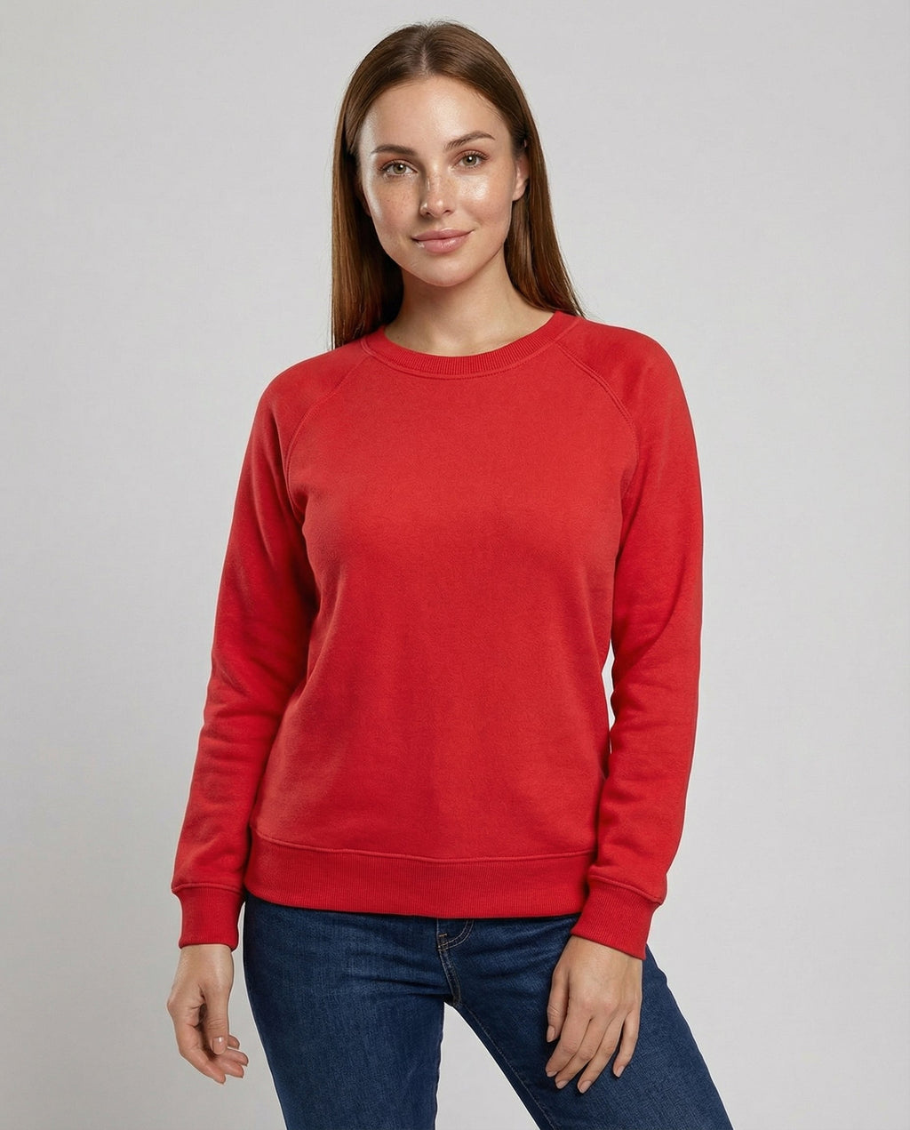 Bequemes Rundhals Sweatshirt Damen | AB