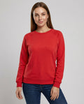 Bequemes Rundhals Sweatshirt Damen | AB