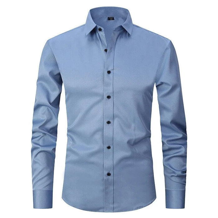Bügelfreies Stretch Hemd Herren Slim Fit | AB