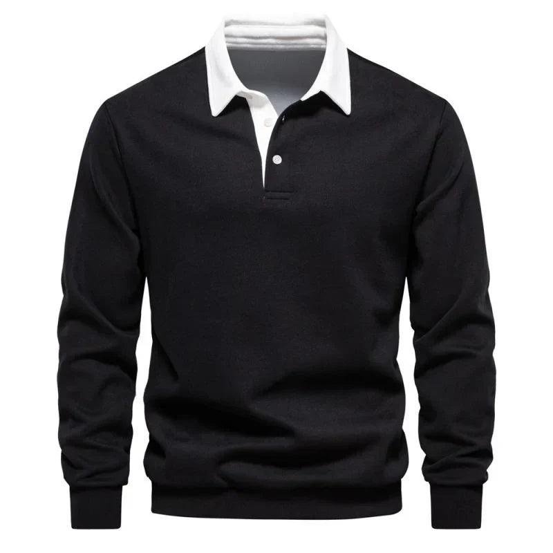 Premium Poloshirt mit langen Ärmeln