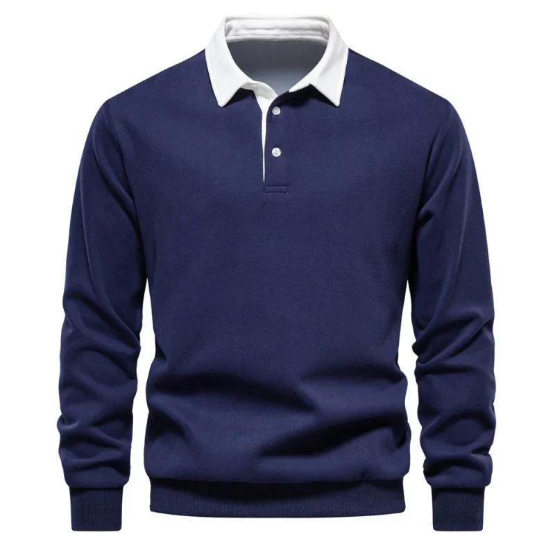 Premium Poloshirt mit langen Ärmeln