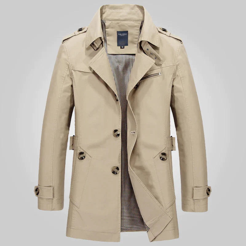 Stilvoll Eleganter Formeller Winter-Trenchcoat für Männer