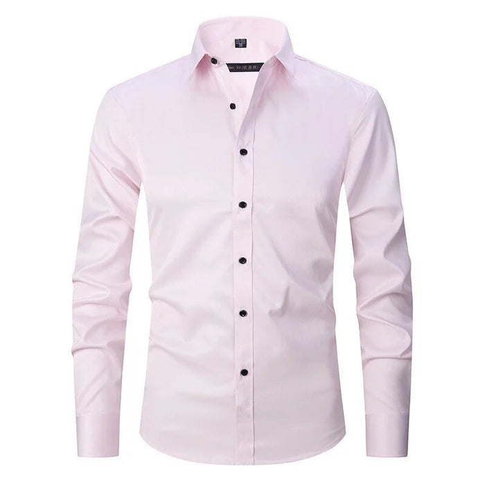 Bügelfreies Stretch Hemd Herren Slim Fit | AB