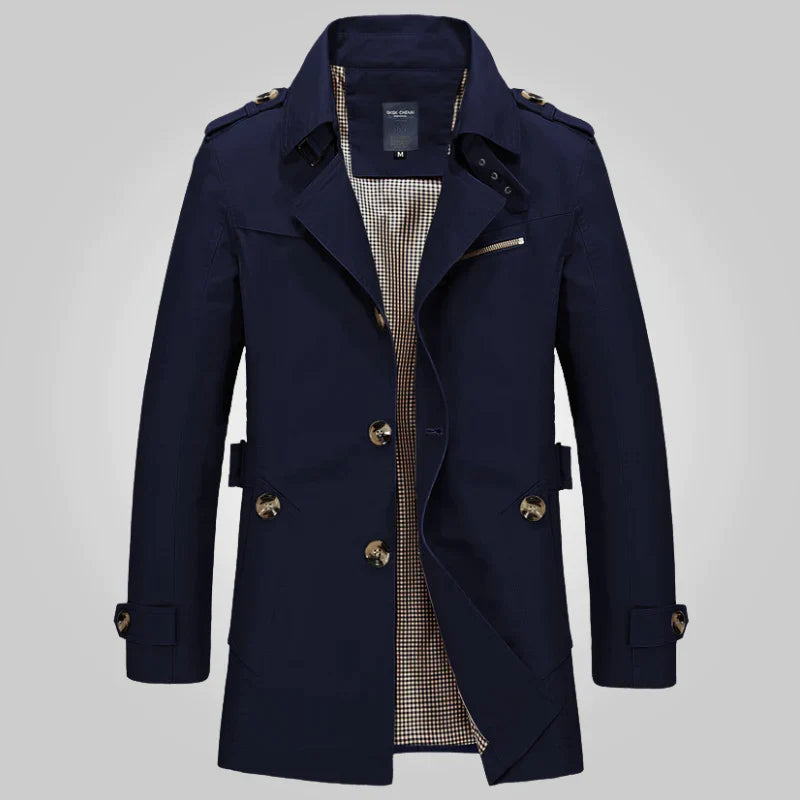 Stilvoll Eleganter Formeller Winter-Trenchcoat für Männer