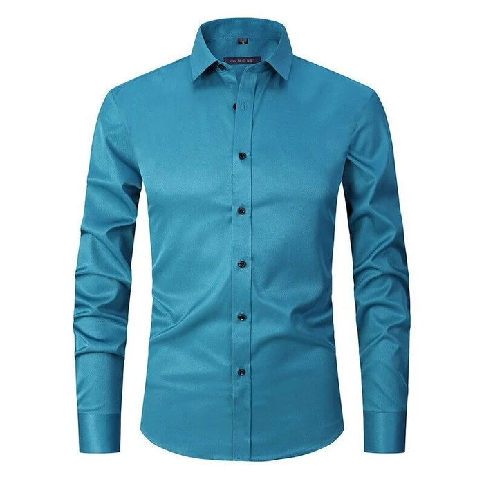 Bügelfreies Stretch Hemd Herren Slim Fit | AB