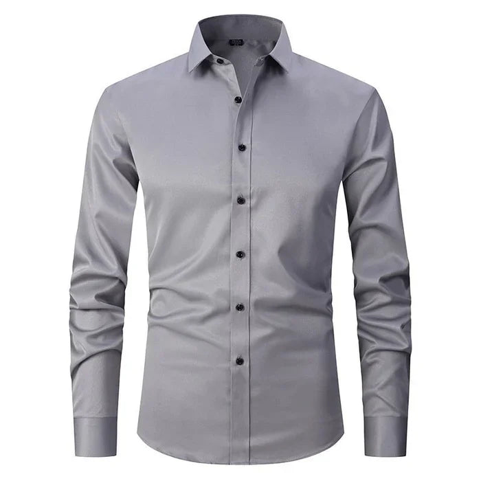 Bügelfreies Stretch Hemd Herren Slim Fit | AB