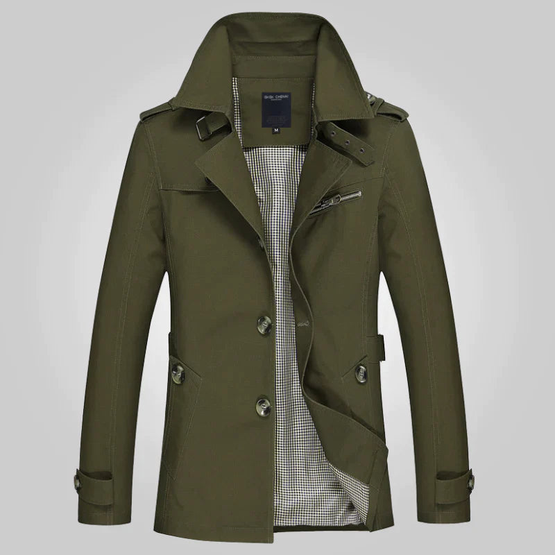 Stilvoll Eleganter Formeller Winter-Trenchcoat für Männer
