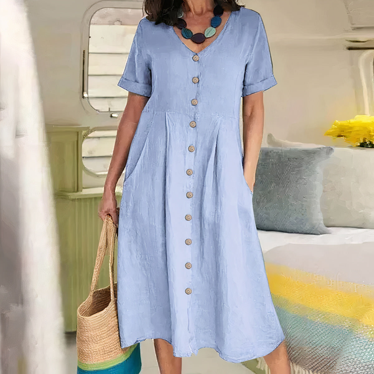 Baumwoll-Kleid - Ester