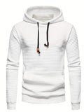 Lässiger Waffelmuster Hoodie für Männer