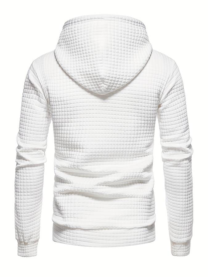 Lässiger Waffelmuster Hoodie für Männer