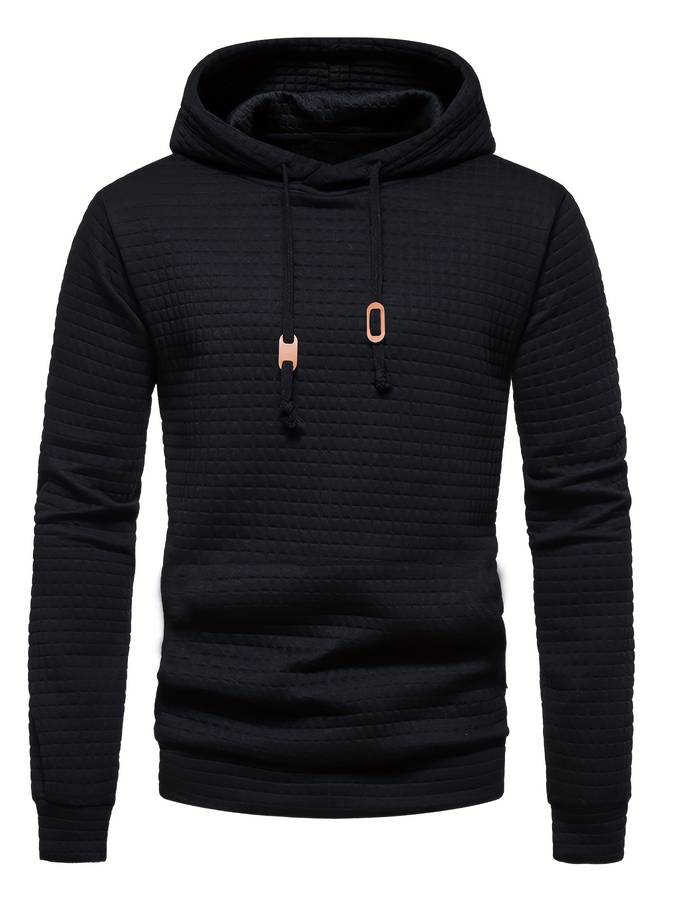 Lässiger Waffelmuster Hoodie für Männer