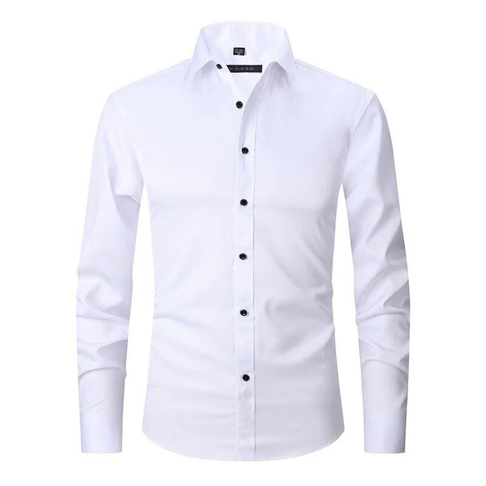 Bügelfreies Stretch Hemd Herren Slim Fit | AB