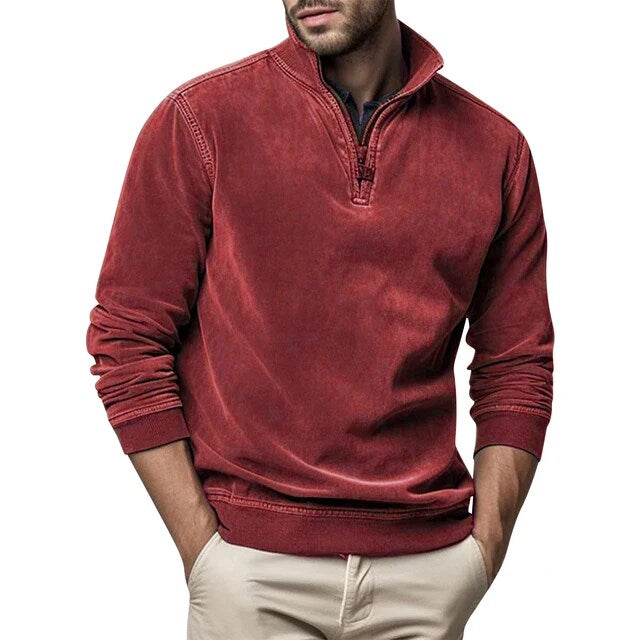 Fleece Pullover Herren