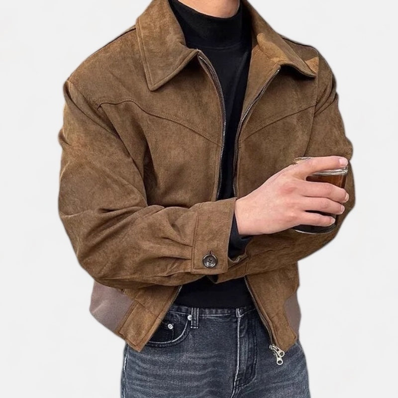 Stilvolle Vintage Casualherbstjacke für Herren