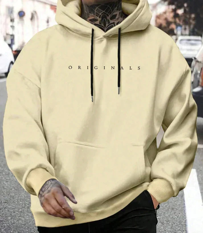 Streetwear Herbst Hoodie mit Kordelzug für Herren