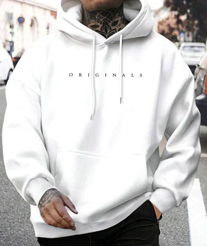 Streetwear Herbst Hoodie mit Kordelzug für Herren