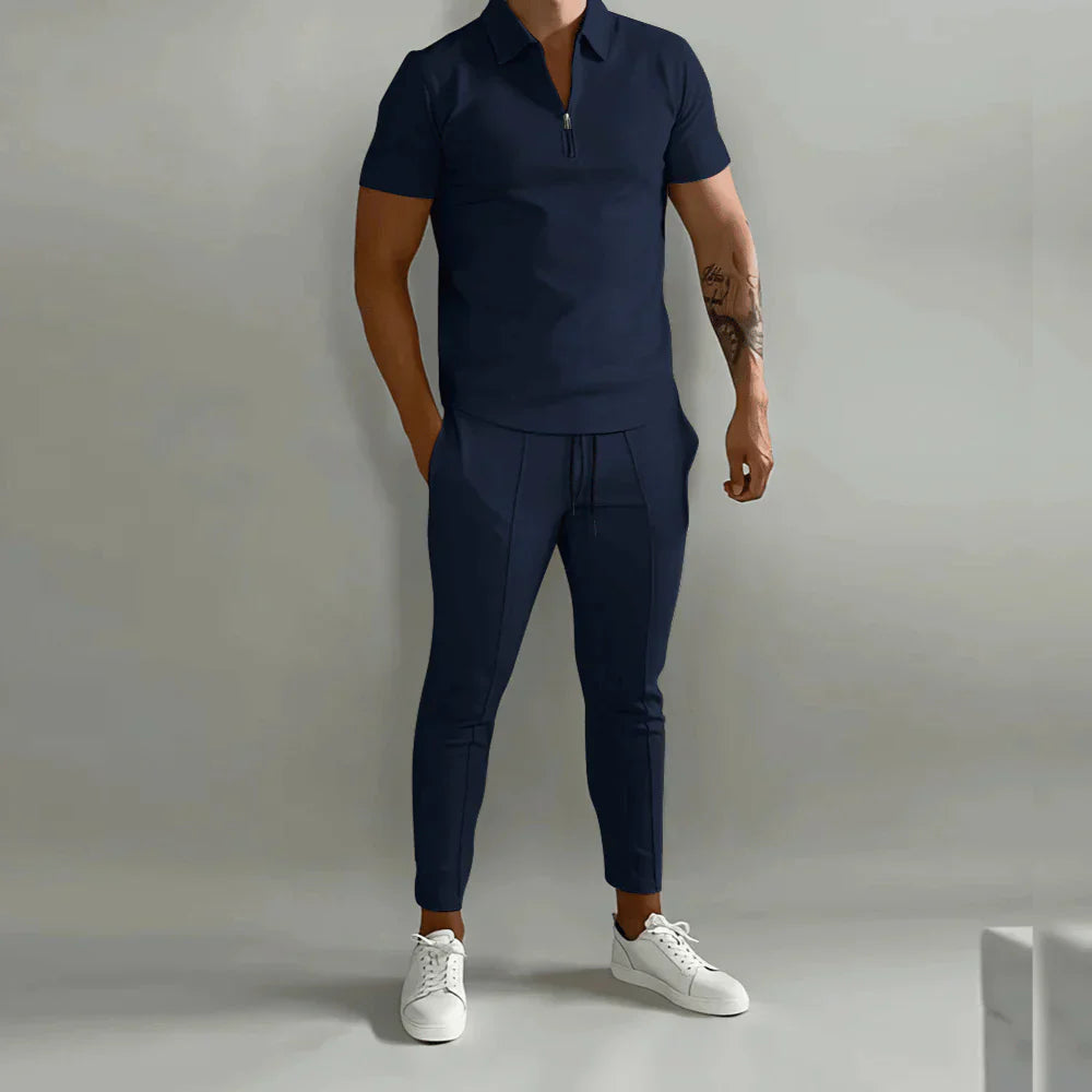 Elegantes Herren-Set bestehend aus Polo und eleganter Hose