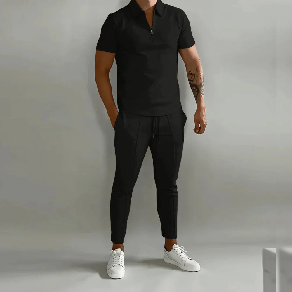 Elegantes Herren-Set bestehend aus Polo und eleganter Hose