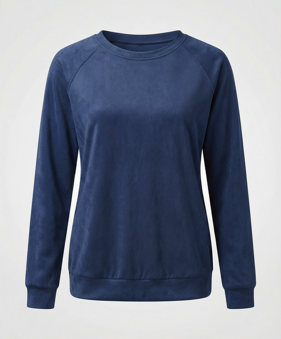 Bequemes Rundhals Sweatshirt Damen | AB