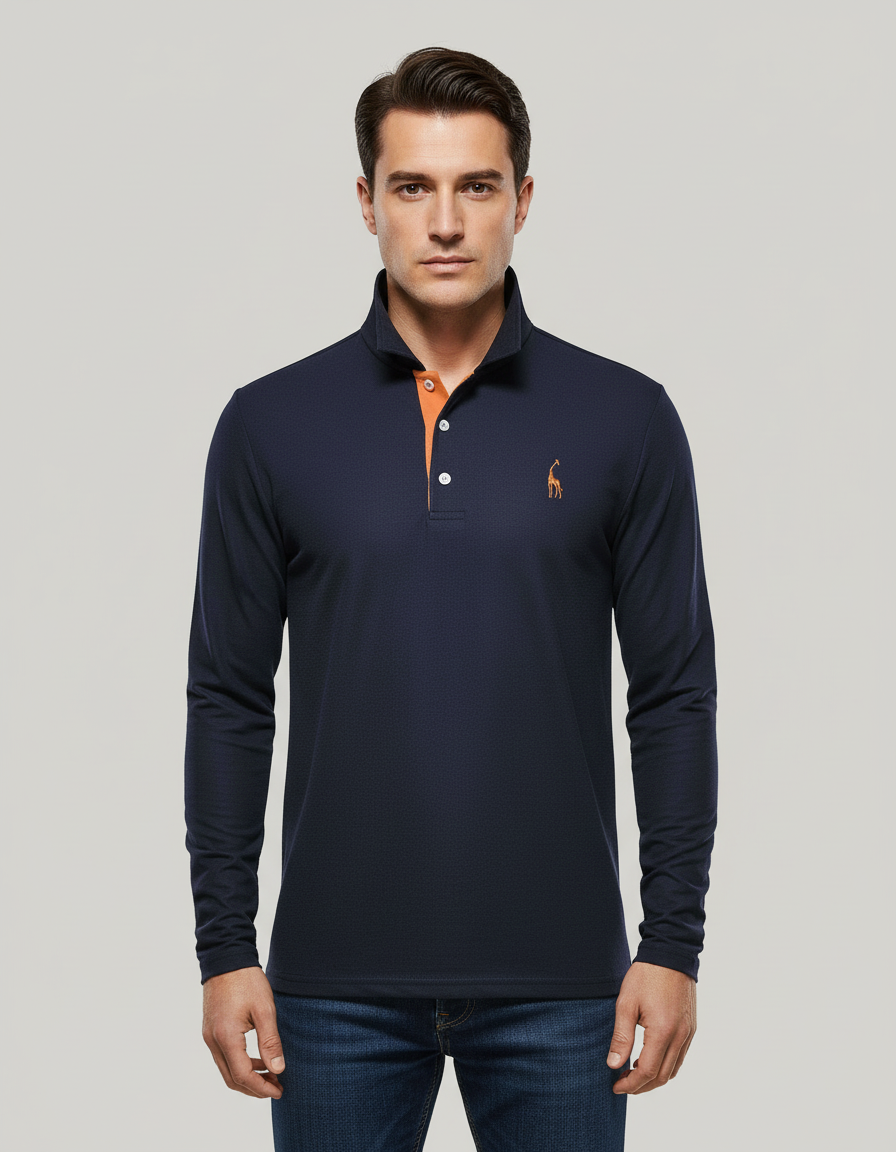 Atmungsaktives Baumwoll Poloshirt Herren | AB