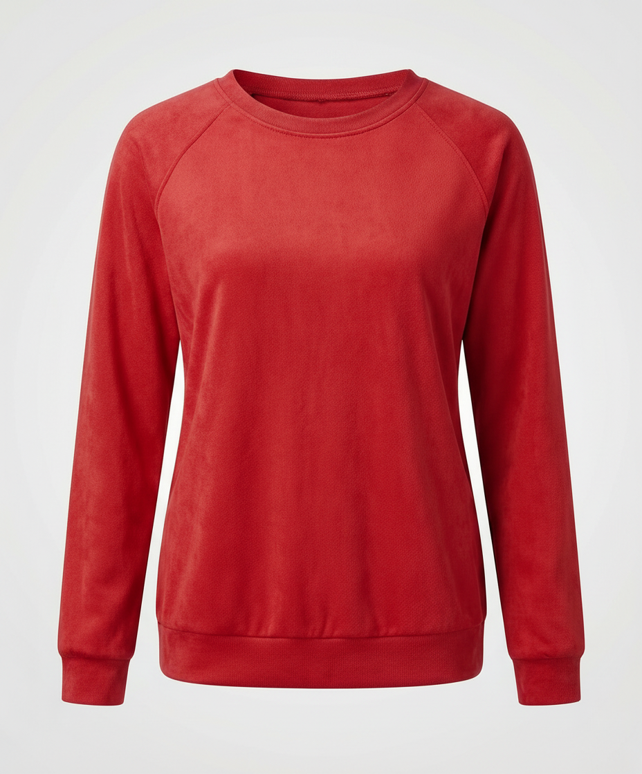 Bequemes Rundhals Sweatshirt Damen | AB