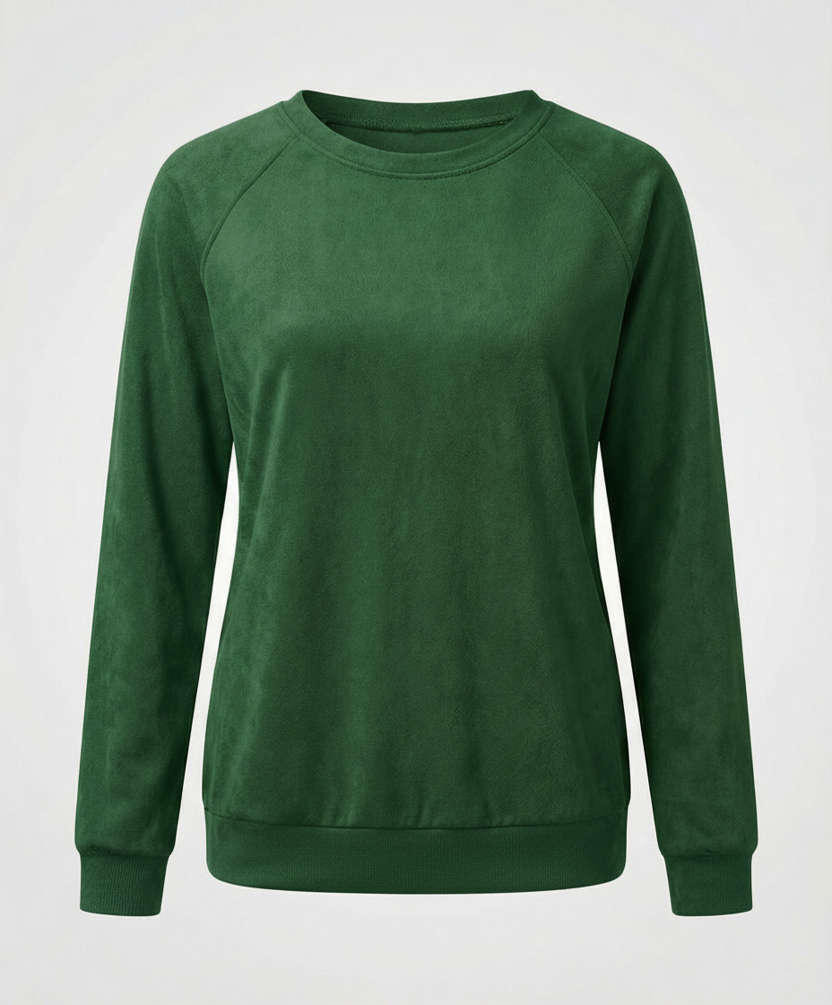 Bequemes Rundhals Sweatshirt Damen | AB