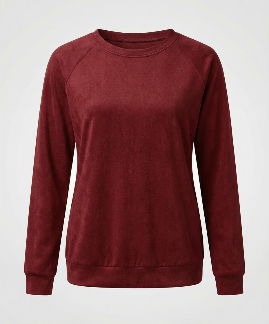 Bequemes Rundhals Sweatshirt Damen | AB