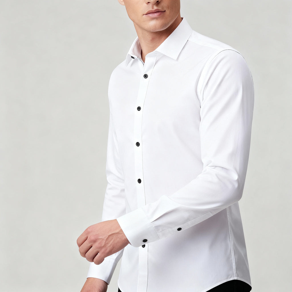 Bügelfreies Stretch Hemd Herren Slim Fit | AB