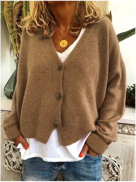 Baumwolljacke mit Knöpfen für Damen