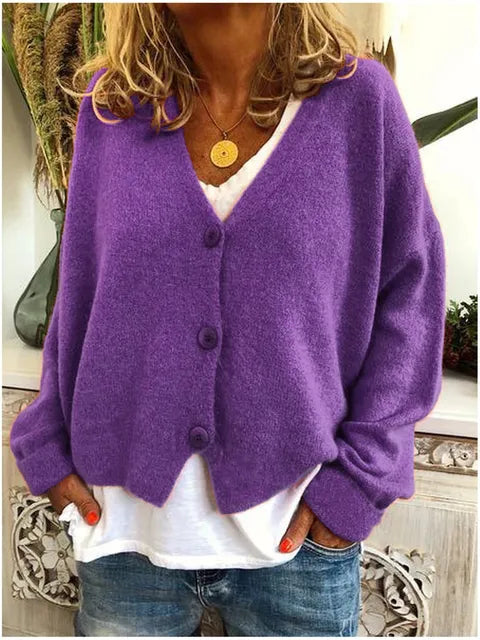 Baumwolljacke mit Knöpfen für Damen