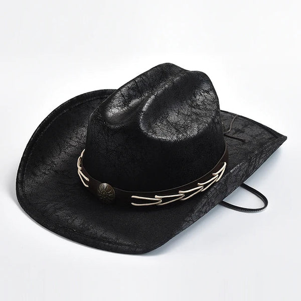 Cowboyhut mit Knochenperlenbesatz