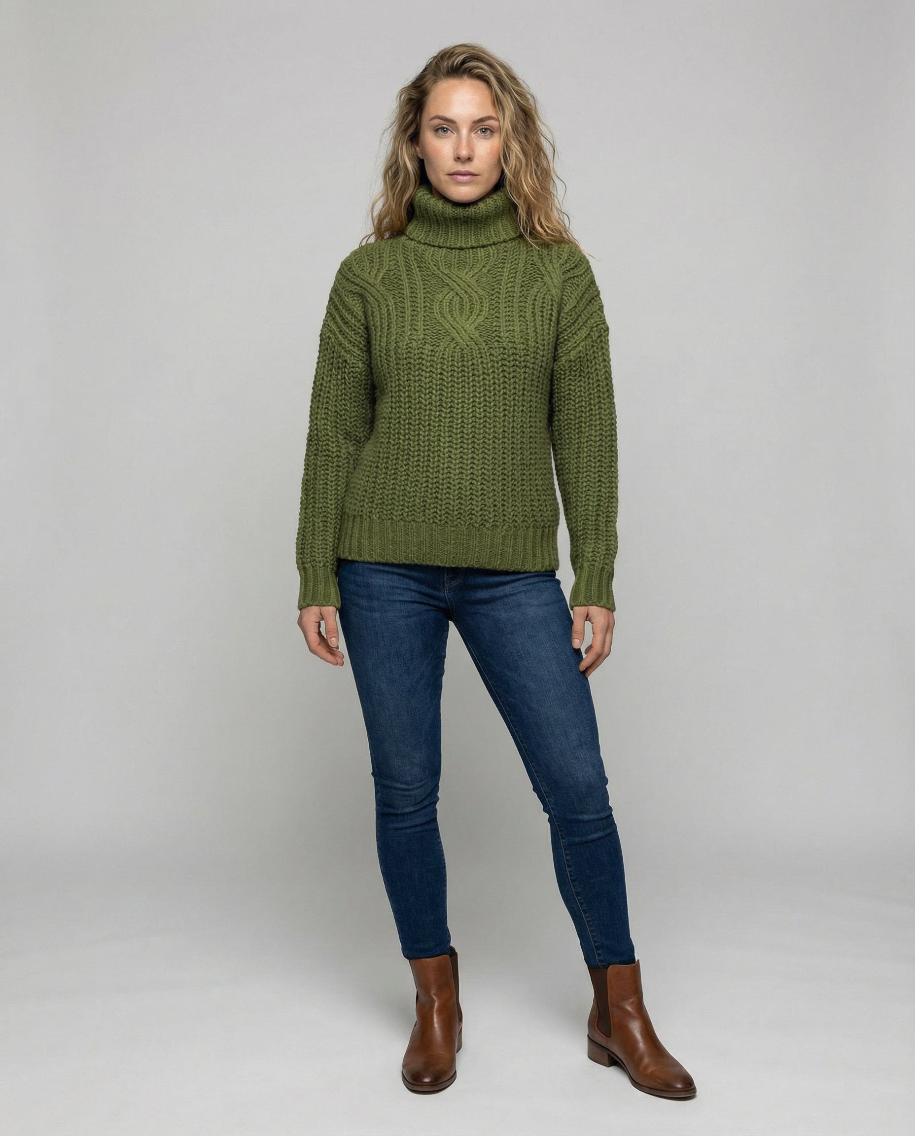 Bequemer Rollkragenpullover Damen | AB