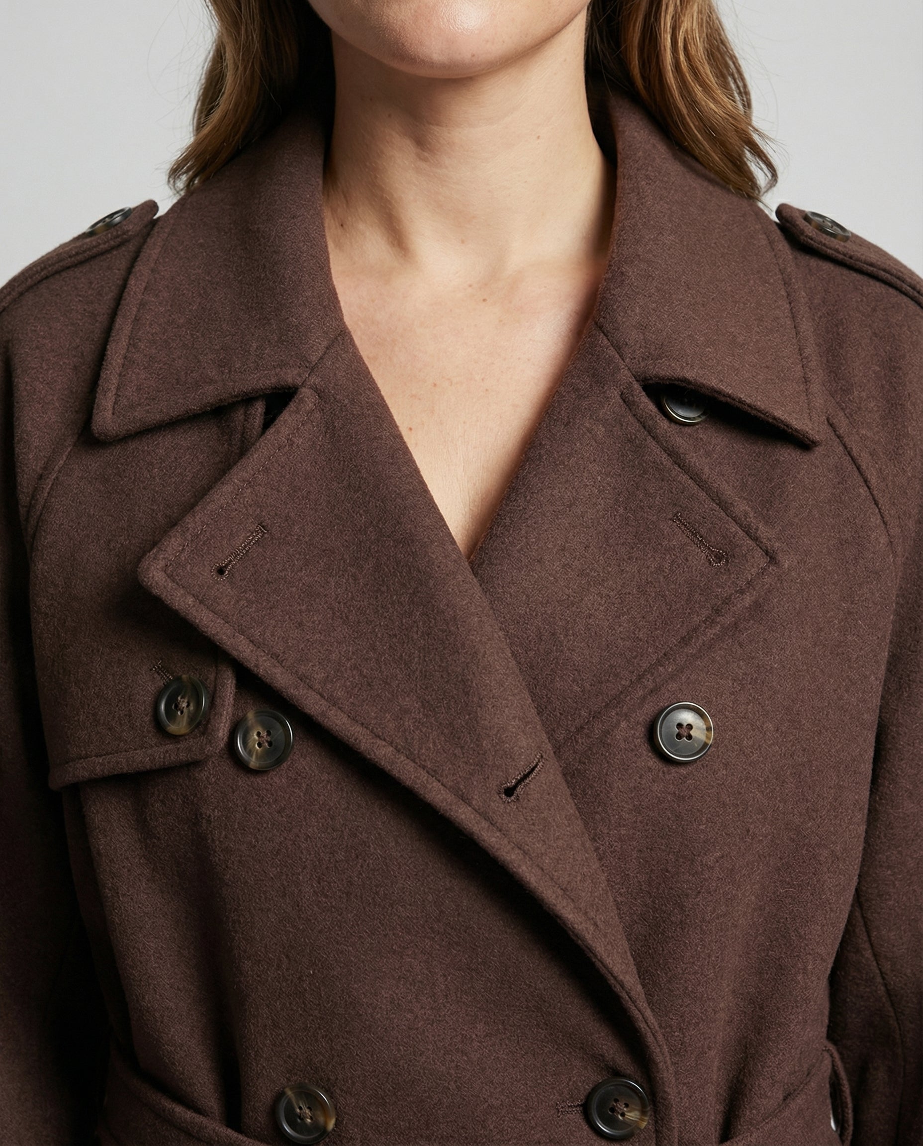 Bequemer Oversized Wollmantel Damen | AB