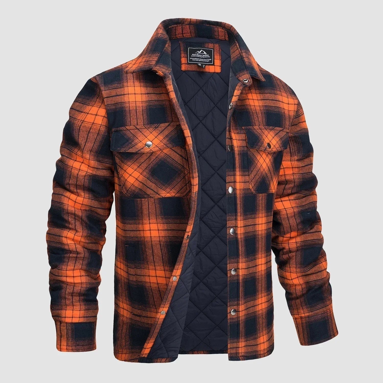 Gestreifte Flanelljacke