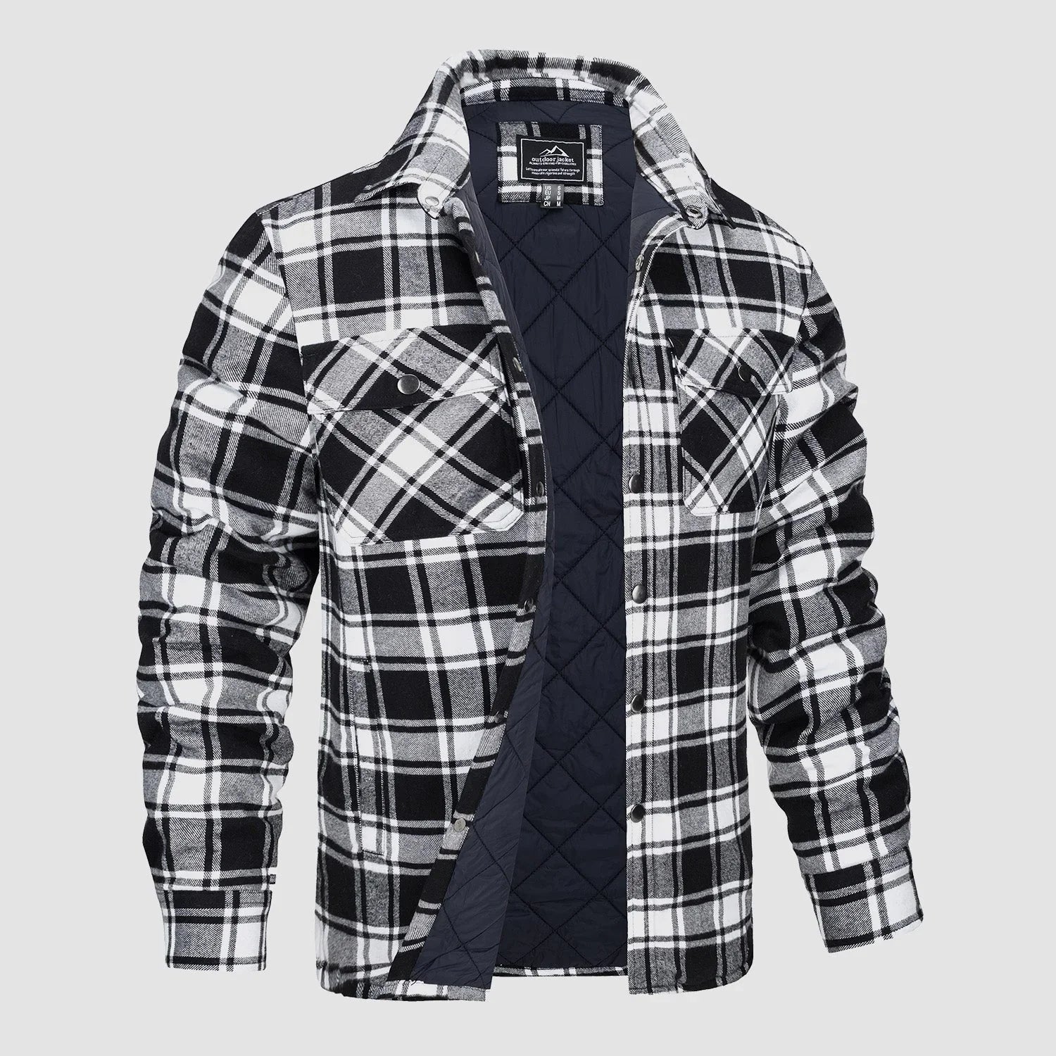 Gestreifte Flanelljacke