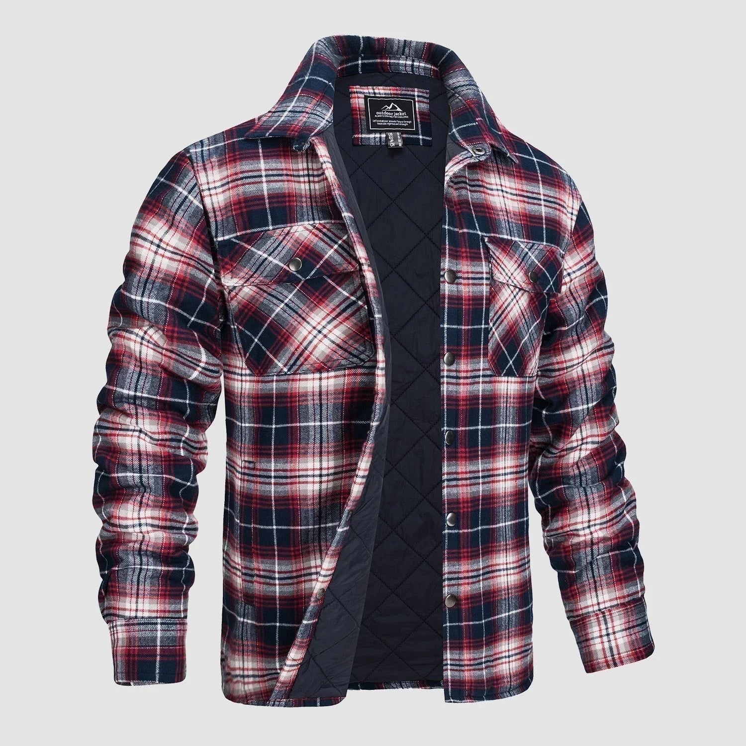 Gestreifte Flanelljacke