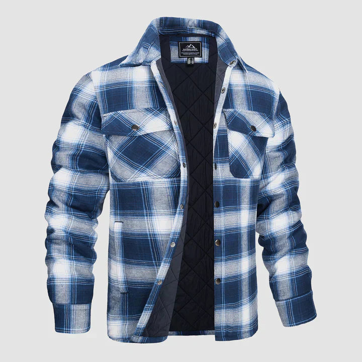 Gestreifte Flanelljacke