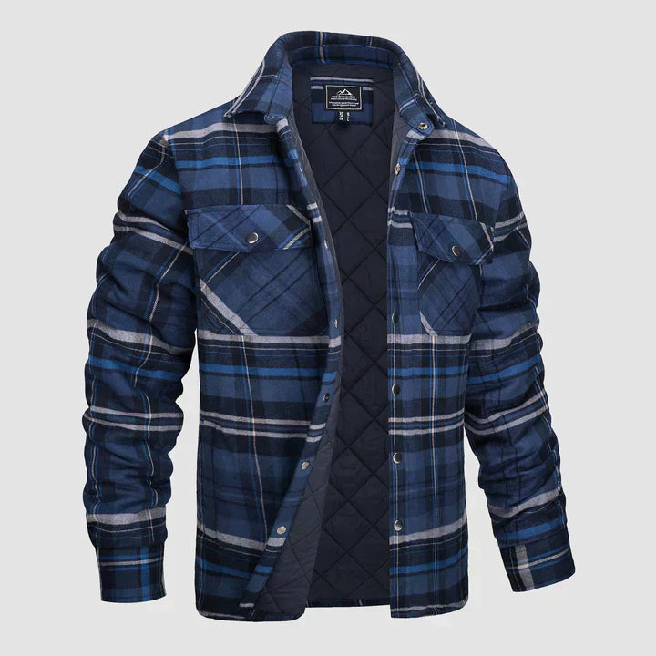 Gestreifte Flanelljacke