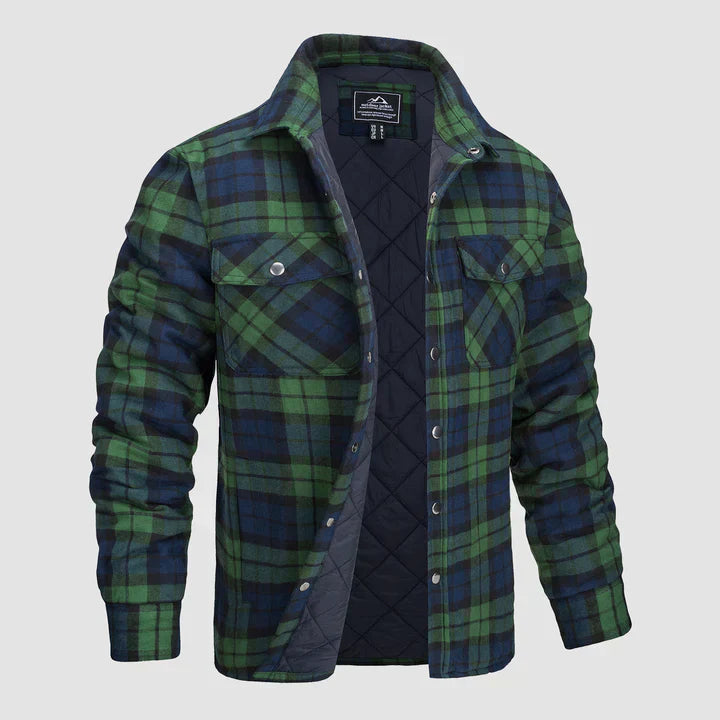 Gestreifte Flanelljacke