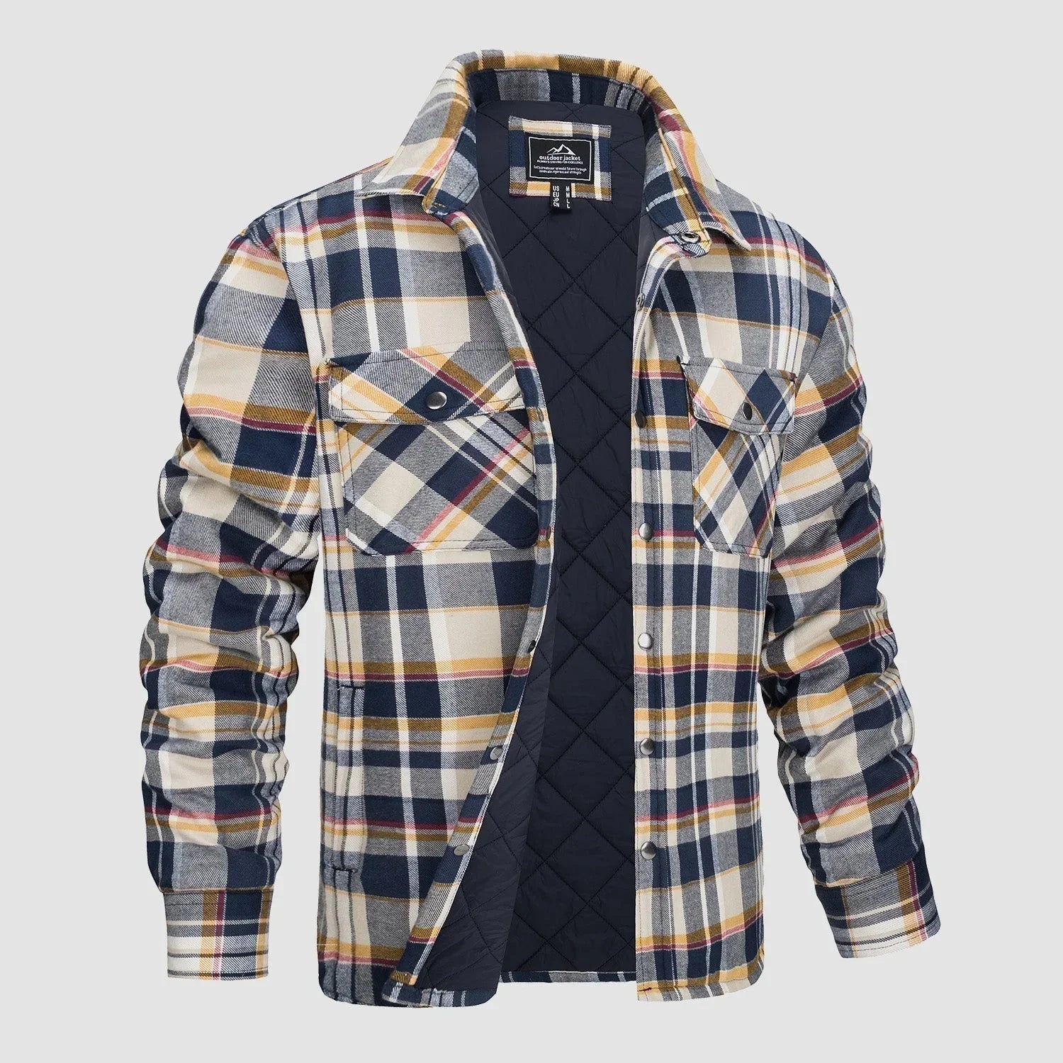 Gestreifte Flanelljacke