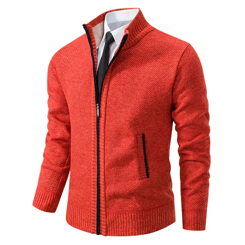 Stilvolle und Bequeme Winter Fleece Jacke mit Reißverschluss für Männer