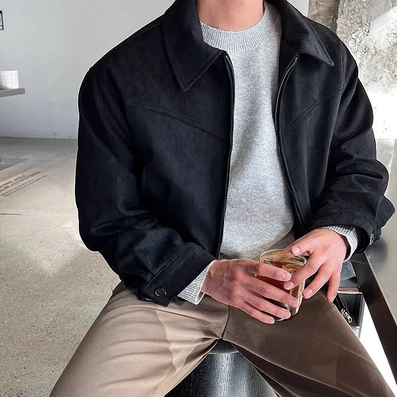Stilvolle Vintage Casualherbstjacke für Herren