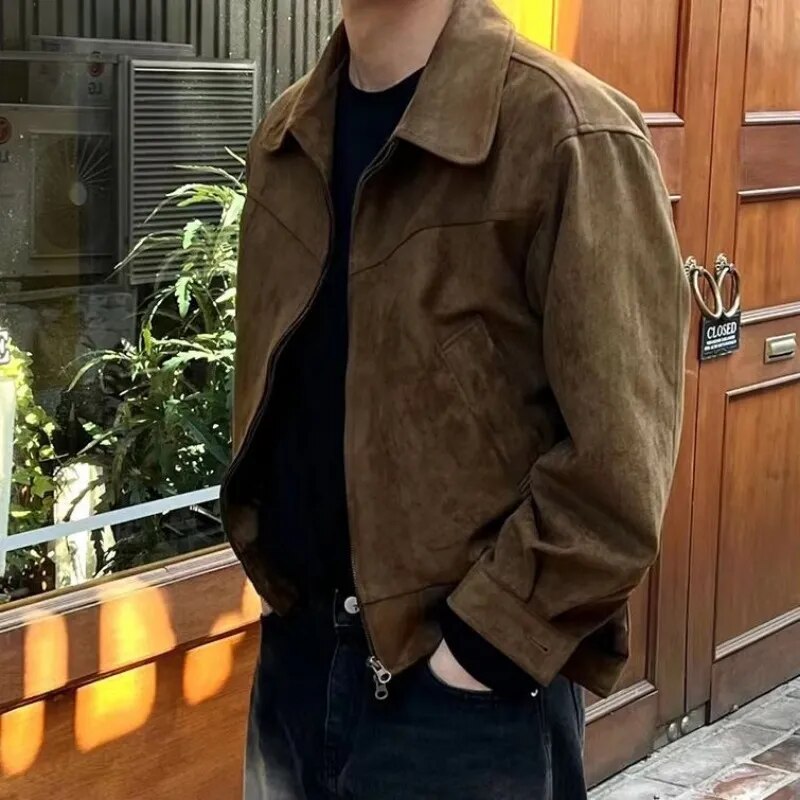 Stilvolle Vintage Casualherbstjacke für Herren