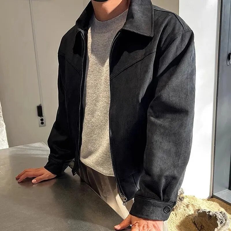 Stilvolle Vintage Casualherbstjacke für Herren
