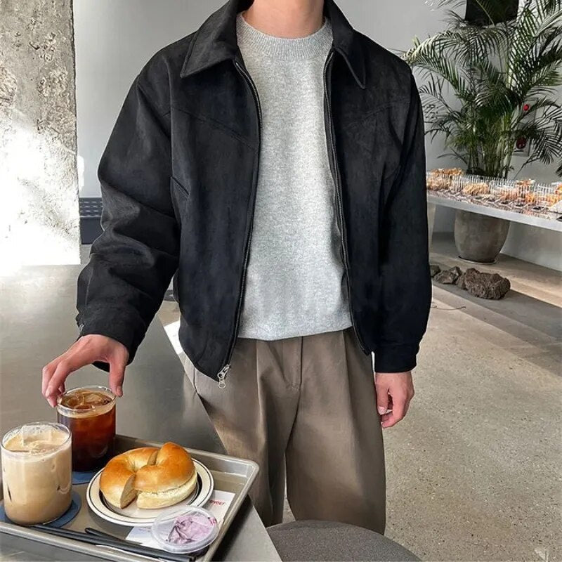 Stilvolle Vintage Casualherbstjacke für Herren